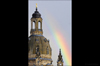 Regenbogen über der Dresdner Frauenkirche